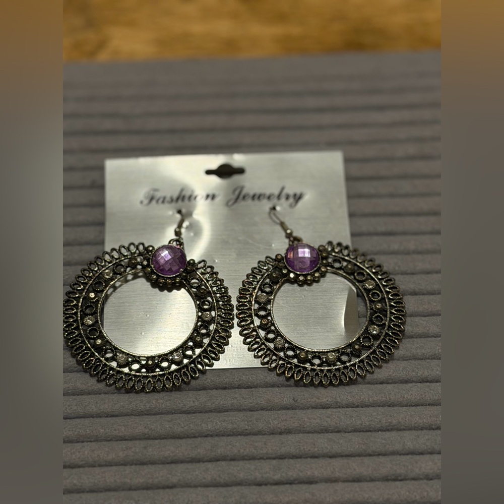 🆕💜🩶 Fashion Jewelery Boho Style Metallic Silver Earrings